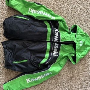Kawasaki Green and Black Jacket